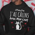 Chat Humour Je Peux Pas J'ai Câlins Avec Mon Chat Sweat à capuche Cadeaux drôles