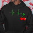 Cherry Heartbeat Cherries Fruits Ecg Pulse Kapuzenpullover Lustige Geschenke