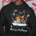 Christmas I Merry Fluffmas I Christmas Cats Cat Kapuzenpullover Lustige Geschenke