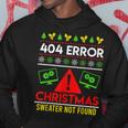 Christmas Slogan 404 Error Sweater Not Found Ugly Christmas Kapuzenpullover Lustige Geschenke