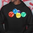 Colourful Dice In Five Different Colours Kapuzenpullover Lustige Geschenke