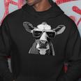 Cool Holstein Head With Sunglasses Farmer Cow Motif Kapuzenpullover Lustige Geschenke