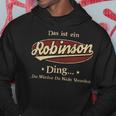 Das Ist Ein Robinson Ding Das Würdest Du Nicht Verstehen Robinson Name Kapuzenpullover Lustige Geschenke