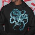 Deep Sea Blue Octopus In Combat Posture Kapuzenpullover Lustige Geschenke