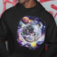 Disco Ball In Space Galaxy Club Retro Kapuzenpullover Lustige Geschenke