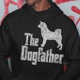 The Dogfather Akita Inu Dog Silhouette Kapuzenpullover Lustige Geschenke