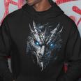 Dragón Ojos Azules Ojos Obras De Arte Dragón Sudadera Regalos divertidos