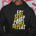 Eat Sleep Padel Repeat Padel Tennis Divertido Padelista Sin Mangas Sudadera Regalos divertidos
