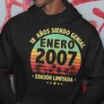 Enero 2007 18 Años Hombre Cumpleaños Regalo Enero 2007 Sudadera Regalos divertidos