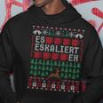 Es Eskaliert Eh Ugly Christmas Sweater Reindeer Christmas Kapuzenpullover Lustige Geschenke