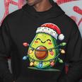 Festive Avocado Santa Christmas Lighting Kapuzenpullover Lustige Geschenke