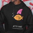 Fish With Attitude Aleta De Tiburón Sarcástica Divertida Y Atrevida Sudadera Regalos divertidos