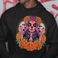 Fleurs De Crâne De La Catrina Dia De Los Muertos Sweat à capuche Cadeaux drôles