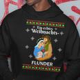 Flunder Fish Christmas Wonder Fishing Baltic Sea North Sea Kapuzenpullover Lustige Geschenke