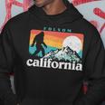 Folsom California Retro 80S Bigfoot Mountains Sweat à capuche Cadeaux drôles