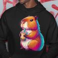 Capybara Bubble Tea Animal Lover Rodent Kapuzenpullover Lustige Geschenke