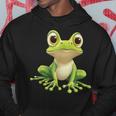 Frog With Big Eyes Frog Motif Kapuzenpullover Lustige Geschenke