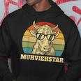 Muhviehstar Moviestar Cow Cow Cow Cattle Farmer Kapuzenpullover Lustige Geschenke