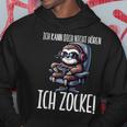 Gaming Ich Kann Dich Nicht Hören Ich Zocke Faultier Kapuzenpullover Lustige Geschenke