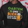 Garten Und Bier Darum Bin Ich Hier Gärtner Hobbygärtner Kapuzenpullover Lustige Geschenke