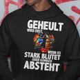 Geheult Erst Wenn Es Stark Blutet Handball Hanballer Kapuzenpullover Lustige Geschenke