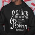 Glück Ist Wenn Der Soprano Insert Choir Singer Kapuzenpullover Lustige Geschenke