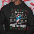 Go Jesus It's Your Birthday Fun Ugly Christmas Sweater Meme Kapuzenpullover Lustige Geschenke