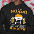 Grillmeister Hol Mir Ein Bier Grillmeister Hol Kapuzenpullover Lustige Geschenke