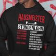 Hausmeister Hourly Wage Haustechnik Janitory Kapuzenpullover Lustige Geschenke