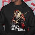 Heavy Christmas Santa Claus Guitar Kapuzenpullover Lustige Geschenke