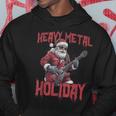 Heavy Metal Santa Claus Rock Holiday Navidad Música Rock Sudadera Regalos divertidos