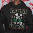 Ho Ho Hol Mir Mal Ein Bier Christmas Kapuzenpullover Lustige Geschenke