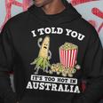 Ich Habe Dir Gesagt Ein Roadtrip Durch Australien Souvenir Popcorn Witz Reisen Kapuzenpullover Lustige Geschenke