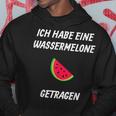 Ich Habe Eine Wassermelon Getrie Ich Habe Eine Kapuzenpullover Lustige Geschenke