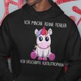 Ich Mache Keine Fehler Ich Erschaffe Katastrophen Einhorn Kapuzenpullover Lustige Geschenke