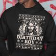 Jesus Birthday Boy Happy Birthday Jesus Ugly Christmas Kapuzenpullover Lustige Geschenke