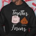 Kacke Together Forever Toilet Roll Poop Kapuzenpullover Lustige Geschenke