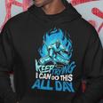 Keep Trying Hockey Sobre Hielo Portero Sudadera Regalos divertidos