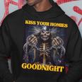 Kiss Your Homies Goodnight Cringe Hard Skeleton Meme Kapuzenpullover Lustige Geschenke