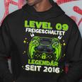 Level 9 Years Birthday Young Gamer 2016 Birthday Kapuzenpullover Lustige Geschenke