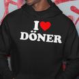 I Love Doner With I Love Doner Motif Kapuzenpullover Lustige Geschenke