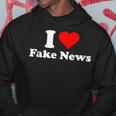 I Love Fake News Kapuzenpullover Lustige Geschenke