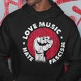 Love Music Hate Fascism Against Nazis Against Right Kapuzenpullover Lustige Geschenke