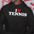 I Love Tennis Herz Kapuzenpullover Lustige Geschenke