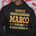 Marco With First Name Slogan Kapuzenpullover Lustige Geschenke