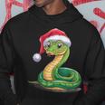 Merry Christmas Snake Xmas Party Eve Santa Hat Kapuzenpullover Lustige Geschenke