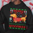 Merry Woofmas Dachshund Christmas Jumper Kapuzenpullover Lustige Geschenke