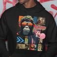 Mono Frontprint Arte Gráfico Animal Obra De Arte Monkey Sudadera Regalos divertidos