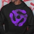 Music Turntable Record Dj Purple 45 Rpm Adapter Sudadera Regalos divertidos