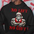 No Lift No Fitness Santa Muscle Christmas Kapuzenpullover Lustige Geschenke